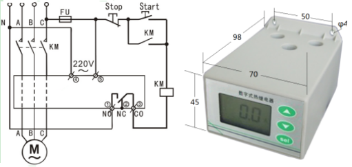 SJD701B-1-100A數字式熱繼電器/電動(dòng)機綜合保護器